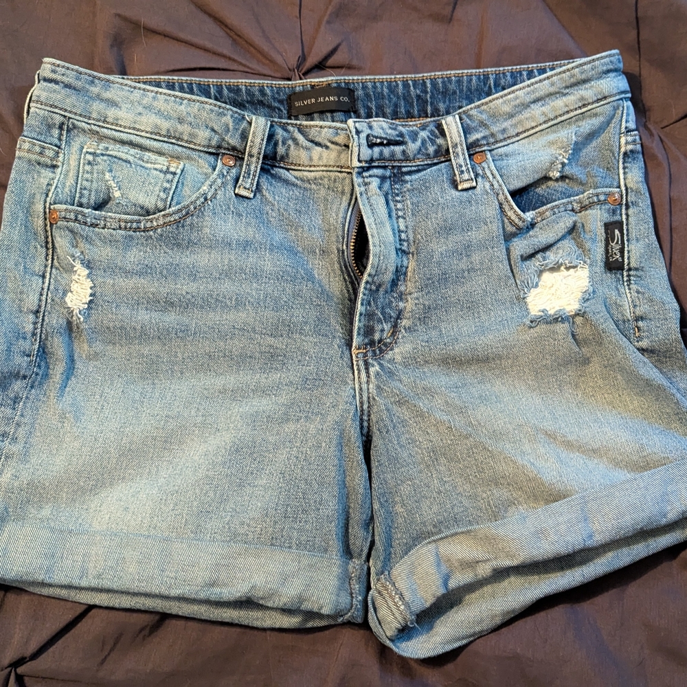 Blue Denim Shorts